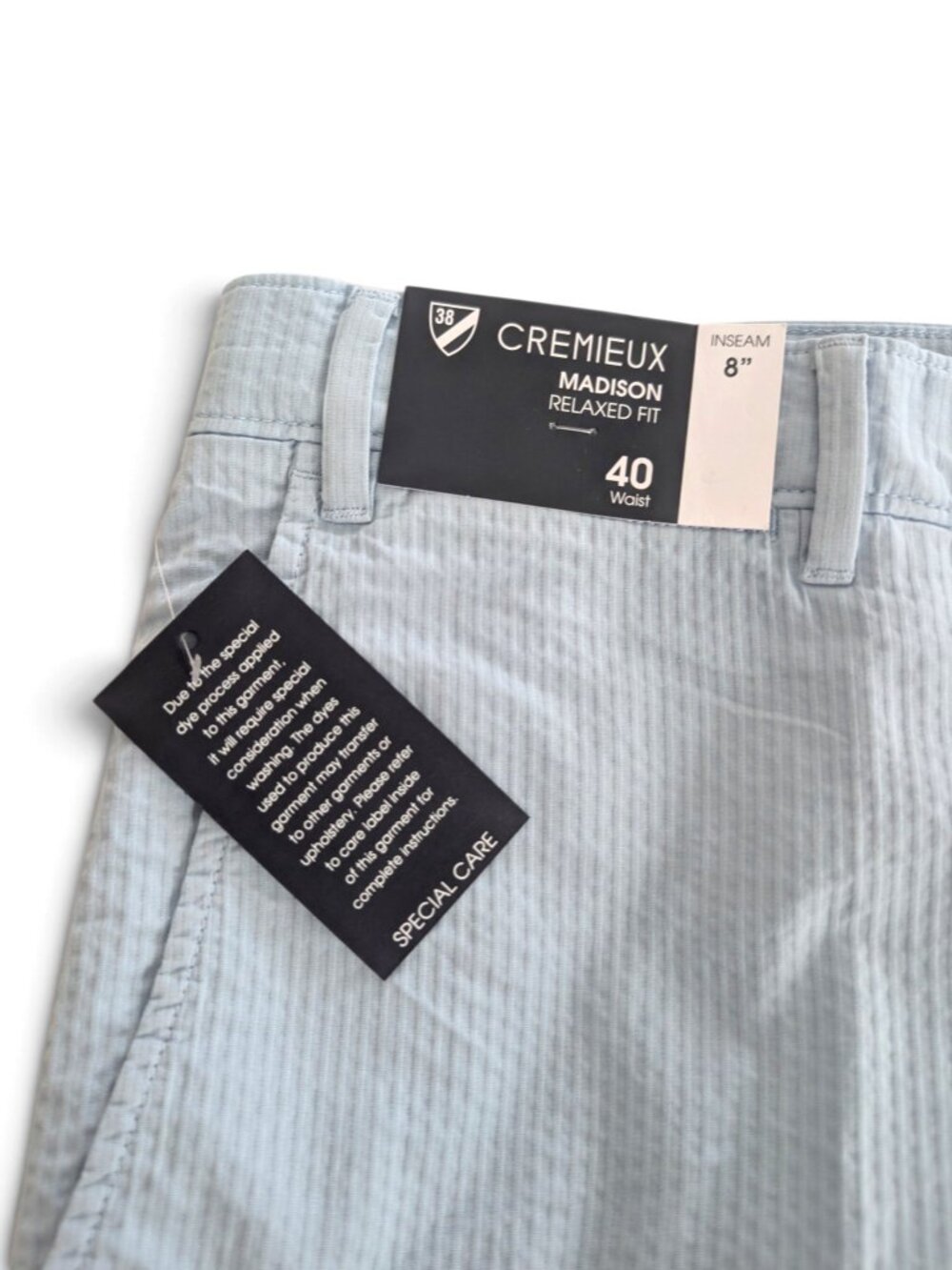 Daniel Cremieux Madison Relaxed Fit Seersucker Shorts Size 40 NWT - Picture 3 of 6